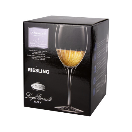 Набор бокалов для вина 380 мл Diamante Riesling, хрустальное стекло, 4 шт.