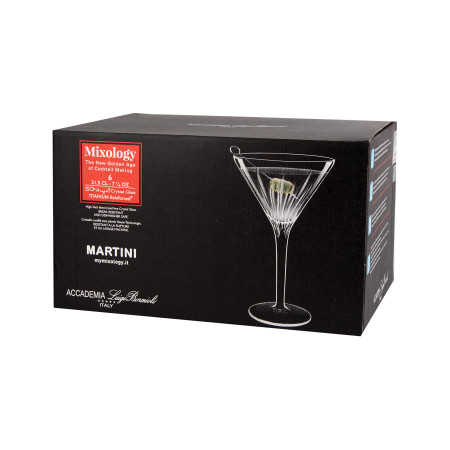 Набор бокалов для мартини Mixology Martini 215 мл,хрустальное стекло, хрустальное стекло, 6 шт.