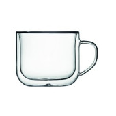 Чашка с ручкой, с двойными стенками, 380 мл, d 12,4 см h 8,3 см, Thermic Glass